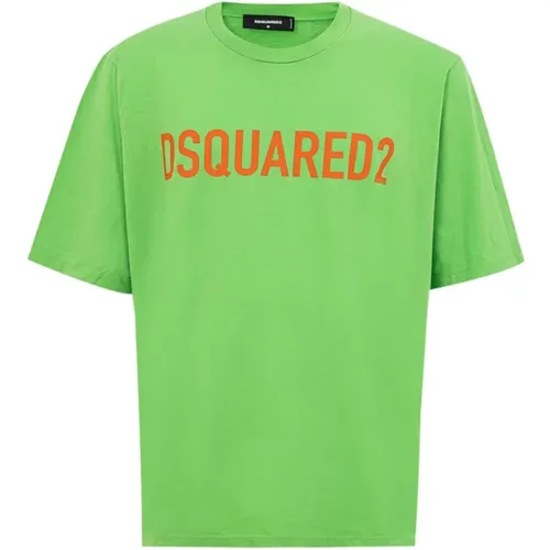 T-Shirts, male, , Size: M Electric Cotton Tee - Dsquared2 - Modalova
