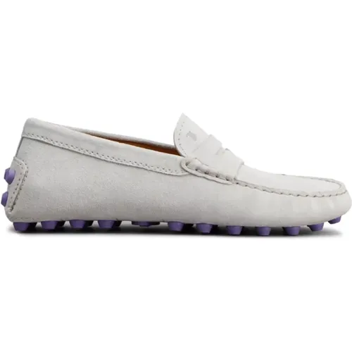 Grey Gommino Loafers , female, Sizes: 5 1/2 UK, 8 UK, 6 UK - TOD'S - Modalova