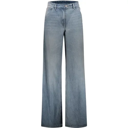 Dirty Denim Baggy Pants, Women`s Loose-Fit Jeans , female, Sizes: W28 - Courrèges - Modalova