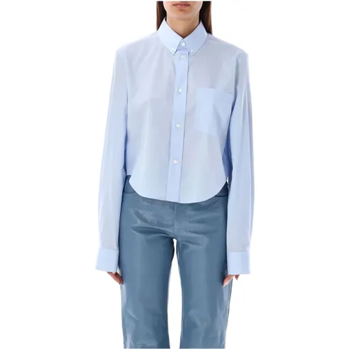 Light Cropped Cotton Shirt , female, Sizes: S, XS - Marni - Modalova