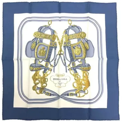 Pre-owned Scarves, female, , Size: ONE SIZE Pre-owned Silk scarves - Hermès Vintage - Modalova