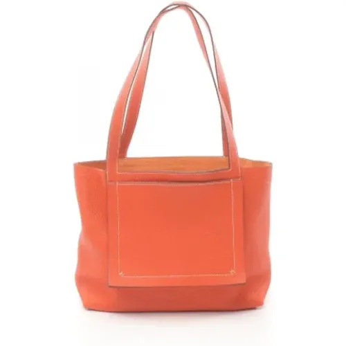 Pre-owned Tote Bags, female, , Size: ONE SIZE Pre-owned Leather handbags - Hermès Vintage - Modalova