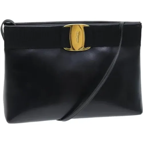 Pre-owned Cross Body Bags, female, , Size: ONE SIZE Pre-owned Leather shoulder-bags - Salvatore Ferragamo Pre-owned - Modalova