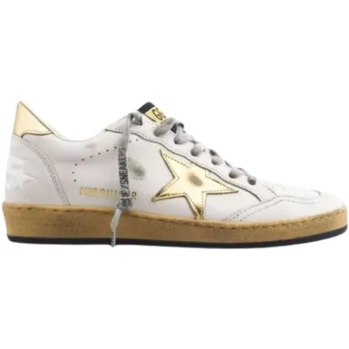 Sneakers, male, , Size: 6 US Vintage Ball Star Sneakers with Golden Details - Golden Goose - Modalova