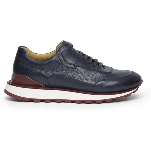 Chunky Deerskin Sneaker mit Lambrusco-Sohle - Testoni - Modalova