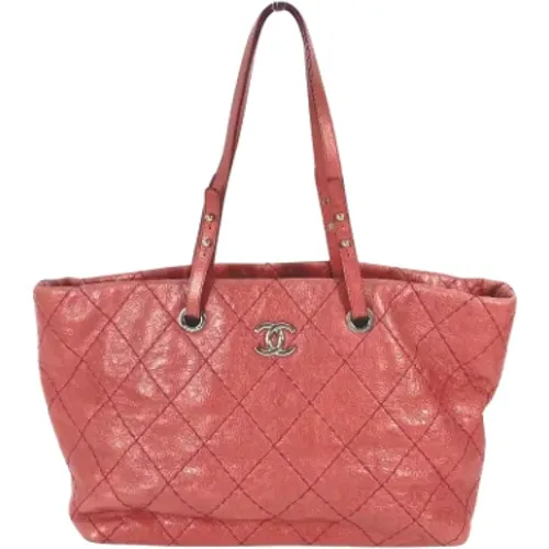 Pre-owned Tote Bags, female, , Size: ONE SIZE Pre-owned Leather chanel-bags - Chanel Vintage - Modalova