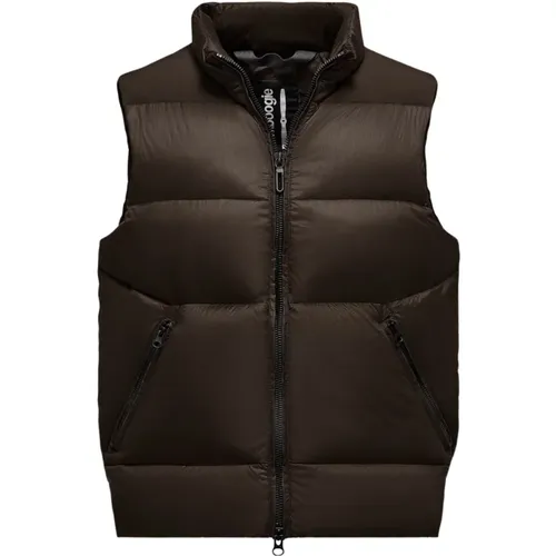 Dual Material Down-Filled Vest , male, Sizes: M, L, S - BomBoogie - Modalova
