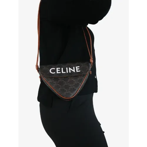 Pre-owned Cross Body Bags, female, , Size: ONE SIZE Pre-owned Canvas celine-bags - Celine Vintage - Modalova