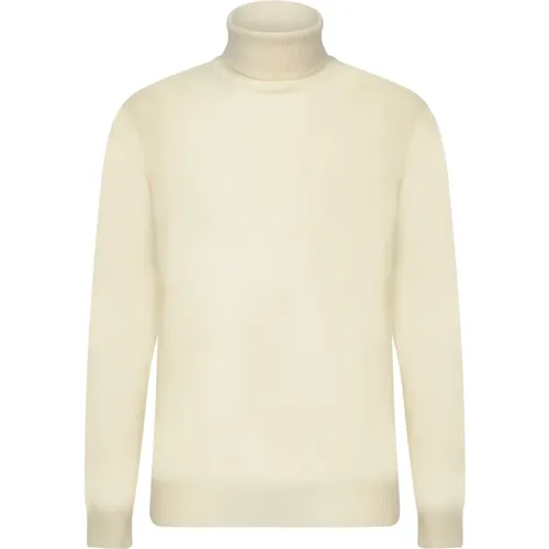 Turtlenecks, male, , Size: 2XL White Knitwear for Men Aw24 - Daniele Fiesoli - Modalova