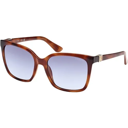 Stylische Sonnenbrille mit blauer Verlaufslinse , Damen, Größe: ONE Size - Guess - Modalova