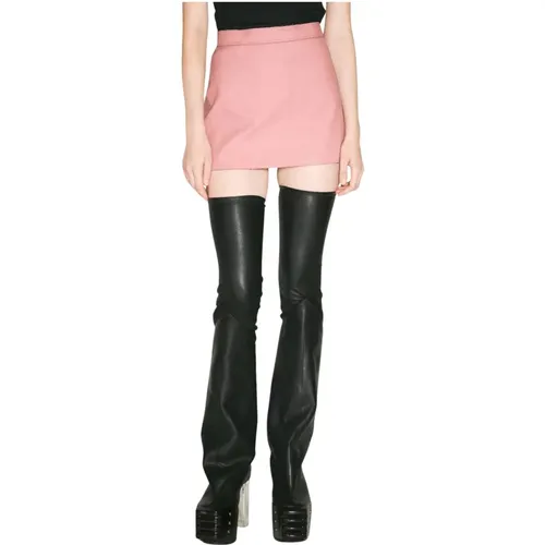 Coated Mini Skirt , Damen, Größe: XS - Rick Owens - Modalova