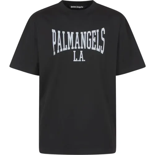 Klassisches College-T-Shirt , Herren, Größe: M - Palm Angels - Modalova