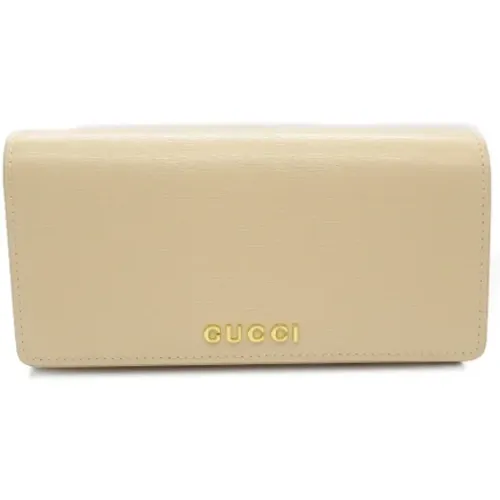 Pre-owned Wallets, female, , Size: ONE SIZE Pre-owned Leather wallets - Gucci Vintage - Modalova