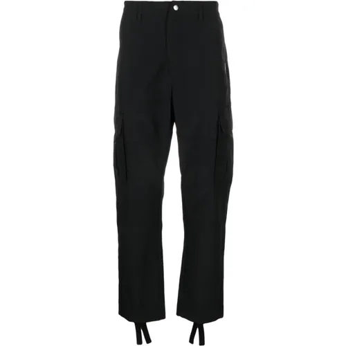 Cotton Trousers with Zipper and Drawstring Hems , male, Sizes: M, L - Marcelo Burlon - Modalova