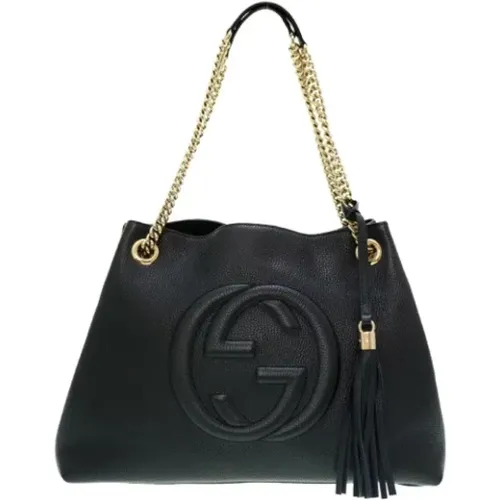 Pre-owned Tote Bags, female, , Size: ONE SIZE Pre-owned Leather gucci-bags - Gucci Vintage - Modalova