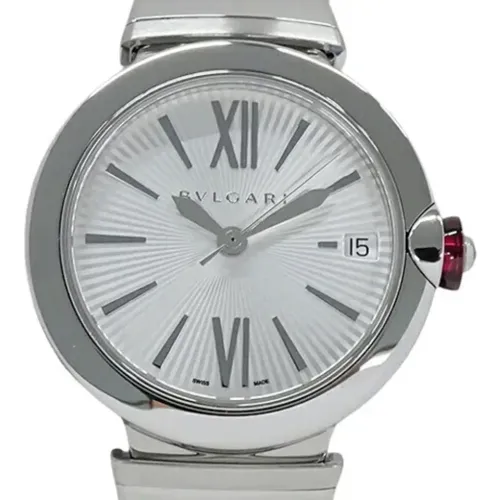 Pre-owned Stainless Steel watches , female, Sizes: ONE SIZE - Bvlgari Vintage - Modalova