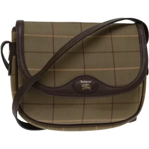 Pre-owned Cross Body Bags, female, , Size: ONE SIZE Pre-owned Canvas shoulder-bags - Burberry Vintage - Modalova