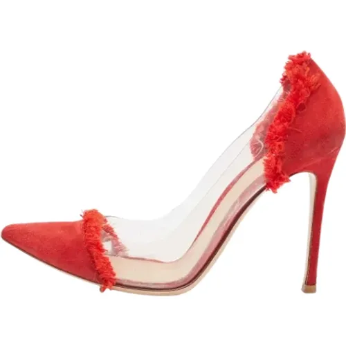 Pre-owned Pumps, female, , Size: 7 1/2 US Pre-owned Suede heels - Gianvito Rossi Pre-owned - Modalova