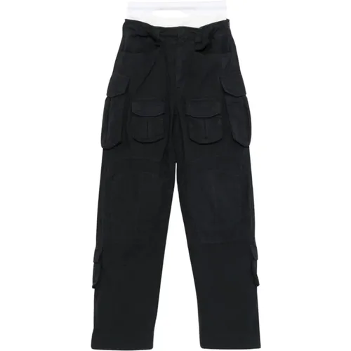 Wide Trousers, female, , Size: W27 Luxurious Gray Trousers for Women - alexander wang - Modalova