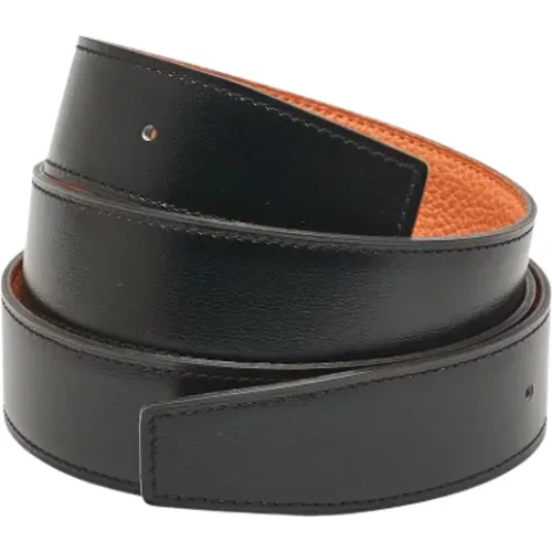 Pre-owned Belts, male, , Size: ONE SIZE Pre-owned Leather belts - Hermès Vintage - Modalova