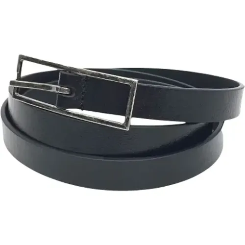 Pre-owned Belts, male, , Size: ONE SIZE Pre-owned Leather belts - Yves Saint Laurent Vintage - Modalova