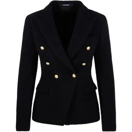 Blazers, female, , Size: S N1383 Nero Alicya Jacket - Tagliatore - Modalova