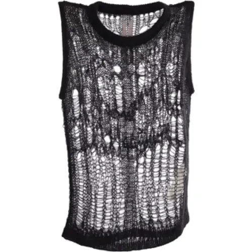 Mohair Sleeveless Top , male, Sizes: L - Rick Owens - Modalova