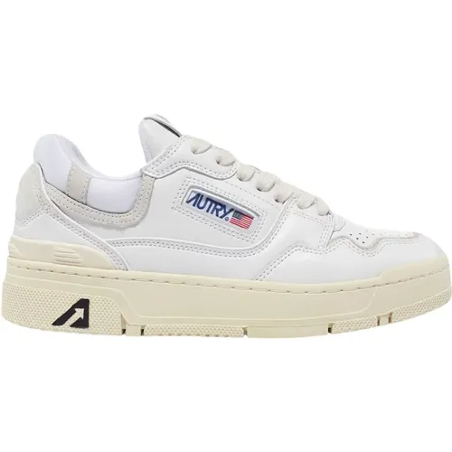 Weiße und Marineblaue Unisex Sneakers - Autry - Modalova