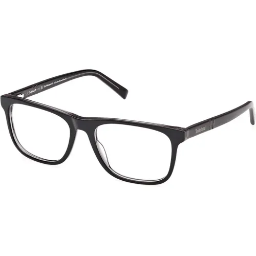 Rectangular Men's Eyeglasses , male, Sizes: 55 MM - Timberland - Modalova