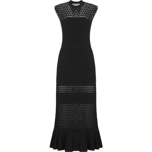 Maxi Dresses, female, , Size: S Lace Detail Dress in Viscose - Lanvin - Modalova