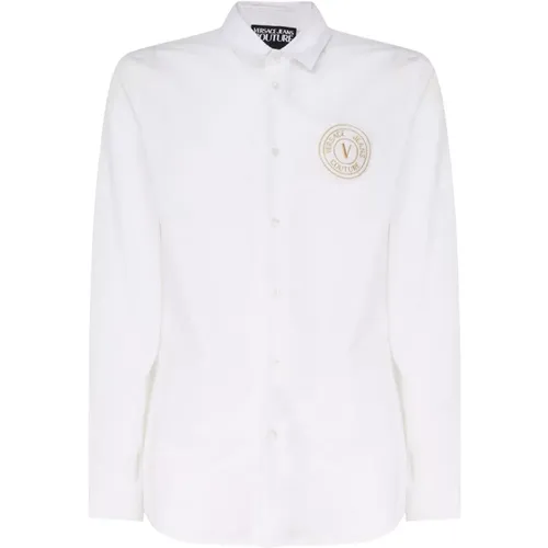 Weißes Hemd für Männer , Herren, Größe: S - Versace Jeans Couture - Modalova