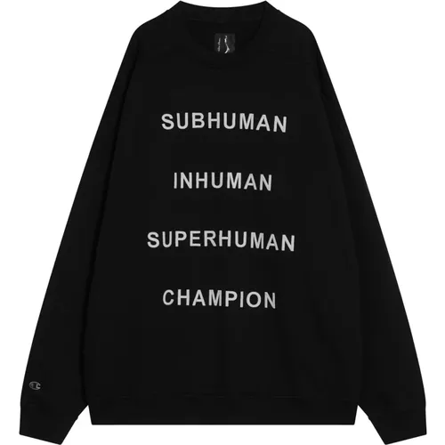 Sweatshirts, male, , Size: L Sweater Champion Style - Rick Owens - Modalova