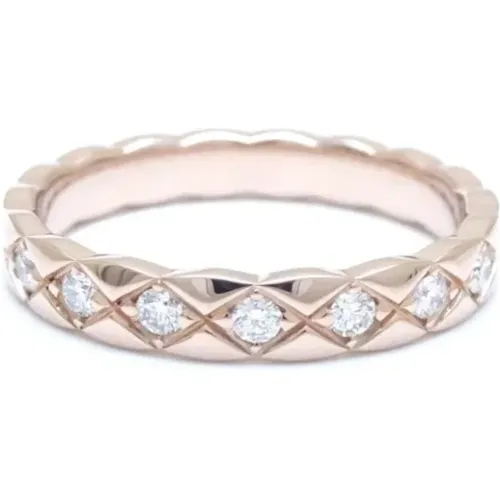 Pre-owned Rose Gold rings , female, Sizes: ONE SIZE - Chanel Vintage - Modalova