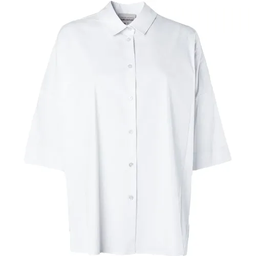 Poplin Shirt Classic Collar , female, Sizes: M, S, XS - Semicouture - Modalova
