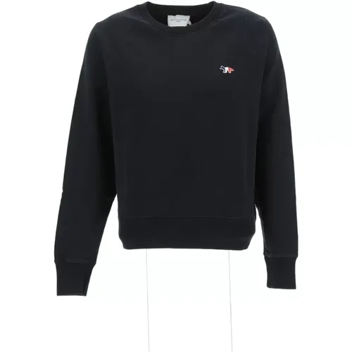 Tricolor Fox Patch Pullover - Maison Kitsuné - Modalova