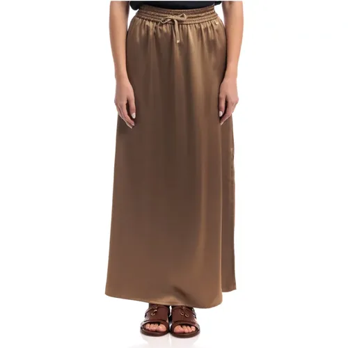 Casual Satin Skirt , female, Sizes: S, M, XS - Herno - Modalova