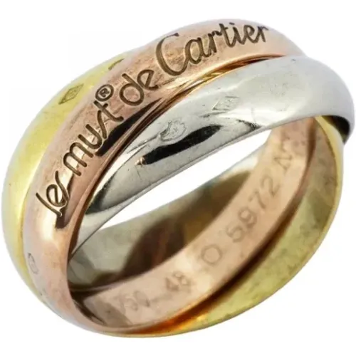 Pre-owned Jewellery, female, , Size: ONE SIZE Pre-owned Rose Gold rings - Cartier Vintage - Modalova