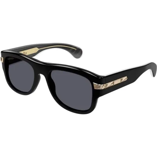 Stylish Sunglasses with Grey Lenses , unisex, Sizes: 54 MM, M - Gucci - Modalova
