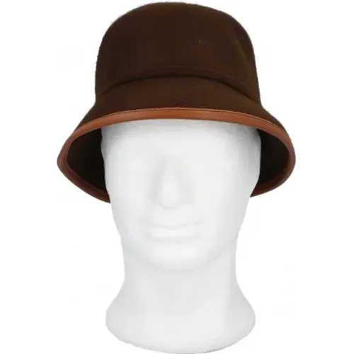 Pre-owned Leather hats , female, Sizes: ONE SIZE - Hermès Vintage - Modalova