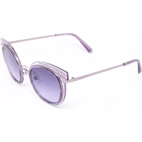 Sunglasses, female, , Size: ONE SIZE Viola Metal and Plastic Sunglasses - Swarovski - Modalova