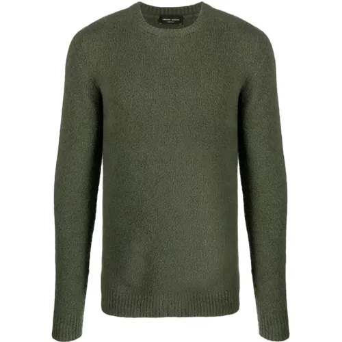 Stylischer Pullover Girocollo ML , Herren, Größe: M - Roberto Collina - Modalova