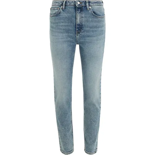 Helle Denim Slim Jeans für Damen , Damen, Größe: W28 L30 - Tommy Hilfiger - Modalova