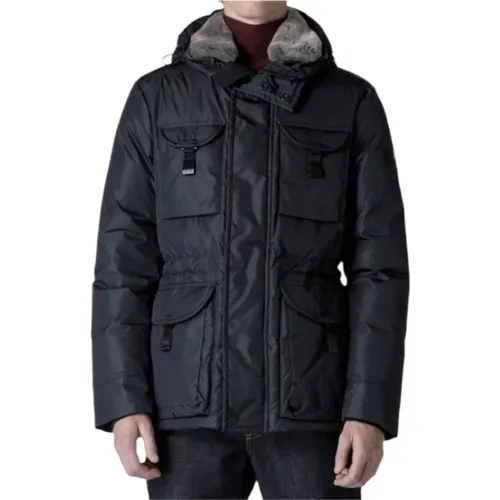 Urban Field Jacket mit Pelzkragen , Herren, Größe: 3XL - Peuterey - Modalova