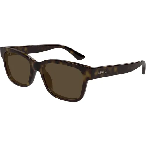 Stilvolle Sonnenbrille in Havana/Braun , Herren, Größe: 54 MM - Gucci - Modalova