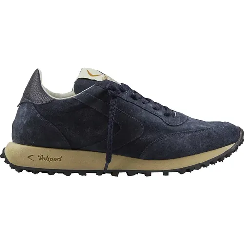 Blaue Wildleder Start City Sneakers handgefertigt in Italien - Valsport 1920 - Modalova