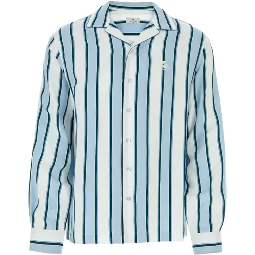 Hemden,Besticktes Viskose-Mischung Shirt - ETRO - Modalova