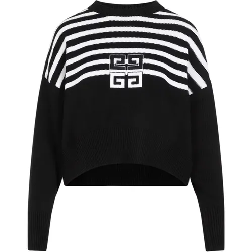 Schwarzer Baumwollpullover mit 4G-Logo - Givenchy - Modalova