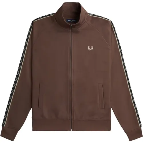 Contrast Tape Track Jacket , male, Sizes: XL, M, 2XL, L - Fred Perry - Modalova