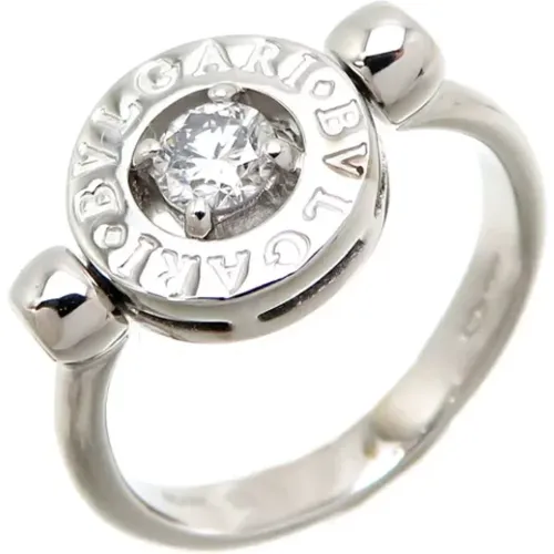 Pre-owned Jewellery, female, , Size: ONE SIZE Pre-owned White Gold rings - Bvlgari Vintage - Modalova