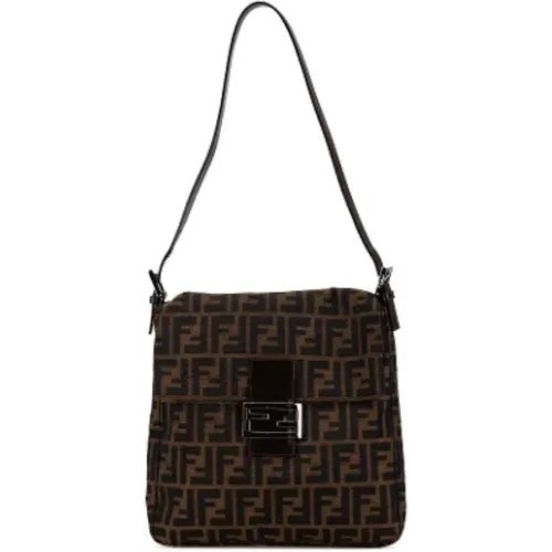 Pre-owned Shoulder Bags, female, , Size: ONE SIZE Pre-owned Canvas fendi-bags - Fendi Vintage - Modalova